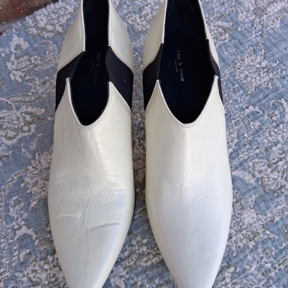 ๐ Rag & Bone Beha Chelsea Stiletto Pull-On Heeled Boots Italian Calf Leather - Picture 4 of 15